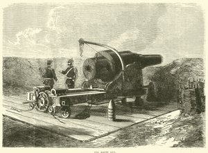 Die Krupp-Kanone, Oktober 1870 von English School