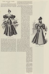 Die Seite der Damen, Kleid (Lithografie) von English School