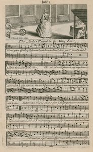 Der Spaziergang der Dame zum Maijahrmarkt von English School