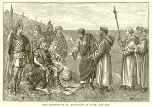 Die Landung des heiligen Augustinus in Kent, 597 n. Chr.