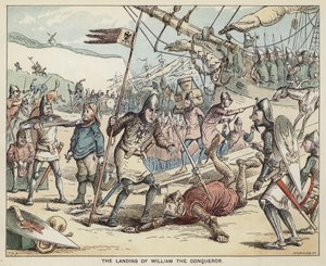 Die Landung von Wilhelm dem Eroberer von English School