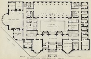 Das Langham Hotel, Portland Place (Gravur)