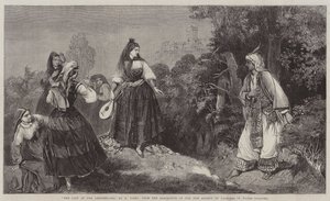 "Der letzte der Abencerages," aus der Ausstellung der New Society of Painters in Water Colours von English School
