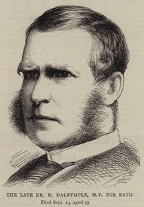 Der verstorbene Dr. D. Dalrymple, Abgeordneter für Bath (Gravur) von English School
