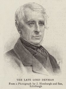Der verstorbene Lord Denman (Gravur) von English School