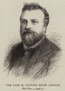 Der verstorbene M Gustave Brion, Künstler von English School
