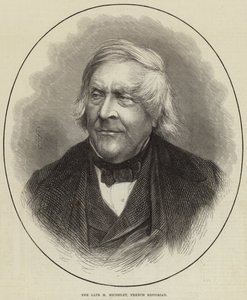 Der verstorbene M. Michelet, französischer Historiker (Gravur) von English School