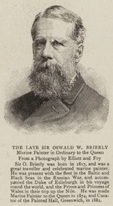 Der verstorbene Sir Oswald W Brierly von English School