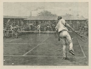 Das Lawn-Tennis-Meisterschaftsspiel in Wimbledon von English School