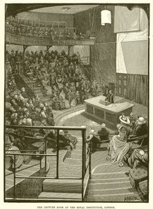 Der Vorlesungssaal der Royal Institution, London von English School