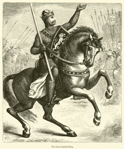 Der Löwenherzige König (Gravur) von English School