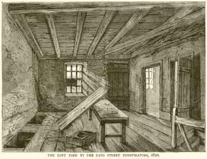Das Loft der Cato Street Verschwörer, 1820