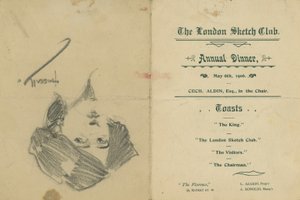 Das jährliche Dinner des London Sketch Club von English School