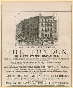 Das London, Restaurant, 191 Fleet Street, Temple Bar