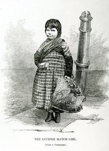 Das Zündholzmädchen, ca. 1840 von English School