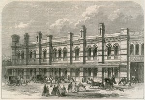 Der Ludgate Hill Bahnhof der London, Chatham und Dover Railway von English School