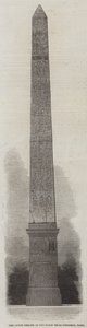Der Luxor-Obelisk auf der Place de la Concorde, Paris von English School