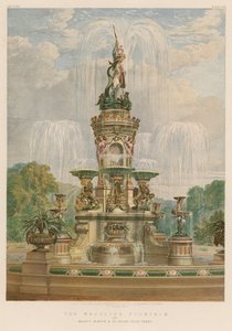 Der Majolika-Brunnen von Messrs Minton und Co, Stoke-upon-Trent von English School