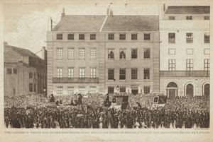 Die Art und Weise, wie die Königin täglich vom Haus der Lady Francis ausging