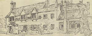 Das Herrenhaus, um 1770 (Gravur) von English School