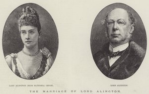 Die Hochzeit von Lord Alington (Gravur) von English School