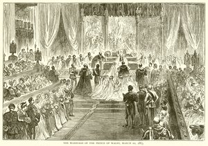 Die Hochzeit des Prinzen von Wales, 10. März 1863 von English School