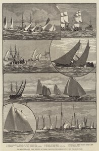 Die Mittelmeerflotten-Regatta in Palma, Rennen um den Admiralspokal von English School