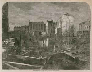Die Metropolitan Railway und der Fleet Ditch von English School