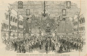 Das Abendessen der Metropolitan Sanitary Association im Soyer