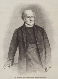 Der Hochwürdigste Dr. Charles Thomas Longley, Erzbischof von Canterbury (Stich) von English School