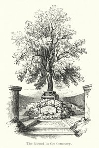 Der Hügel im Friedhof (Gravur) von English School