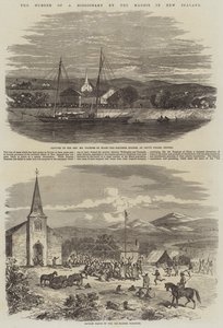 Die Ermordung eines Missionars durch die Maoris in Neuseeland von English School