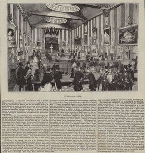 Das Napoleon-Museum, The Egyptian Hall, London (Gravur)