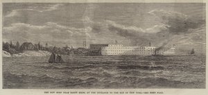 Das neue Fort in der Nähe von Sandy Hook, am Eingang zur Bucht von New York von English School