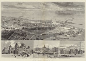 Der neue Hafen und die Docks in Calais von English School