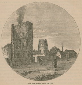 The New River Head im Jahr 1798 von English School