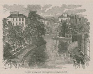 The New River Head, nahe dem strohgedeckten Haus, Islington