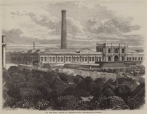 Die neue Granatenfabrik in Woolwich (Gravur) von English School