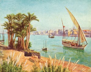 Der Nil, Blick nahe Kairo von English School