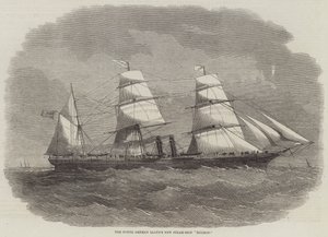 Das neue Dampfschiff "Hudson" des Norddeutschen Lloyd von English School