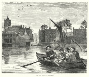 Das alte Boot in Chiswick (Gravur) von English School