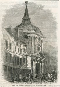 Das alte College of Physicians in Warwick Lane von English School
