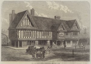 Das alte Kronenhaus, Birmingham (Stich) von English School