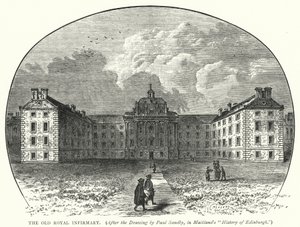 Das alte Royal Infirmary (Stich)