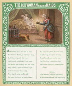 Die alte Frau und ihre Mägde von English School