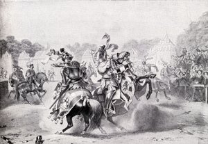 Das einzige Turnier in der Regierungszeit von Königin Victoria, Illustration aus 