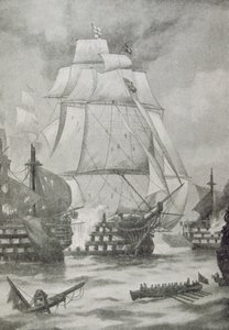 Die Eröffnung der Schlacht von Trafalgar
