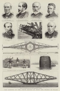 Die Eröffnung der Forth Bridge durch HRH den Prinzen von Wales (Gravur)