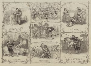 Die Pantomimen (Gravur) von English School