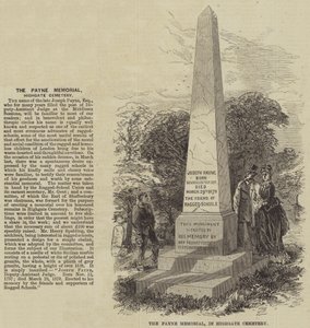 Das Payne-Denkmal auf dem Highgate-Friedhof